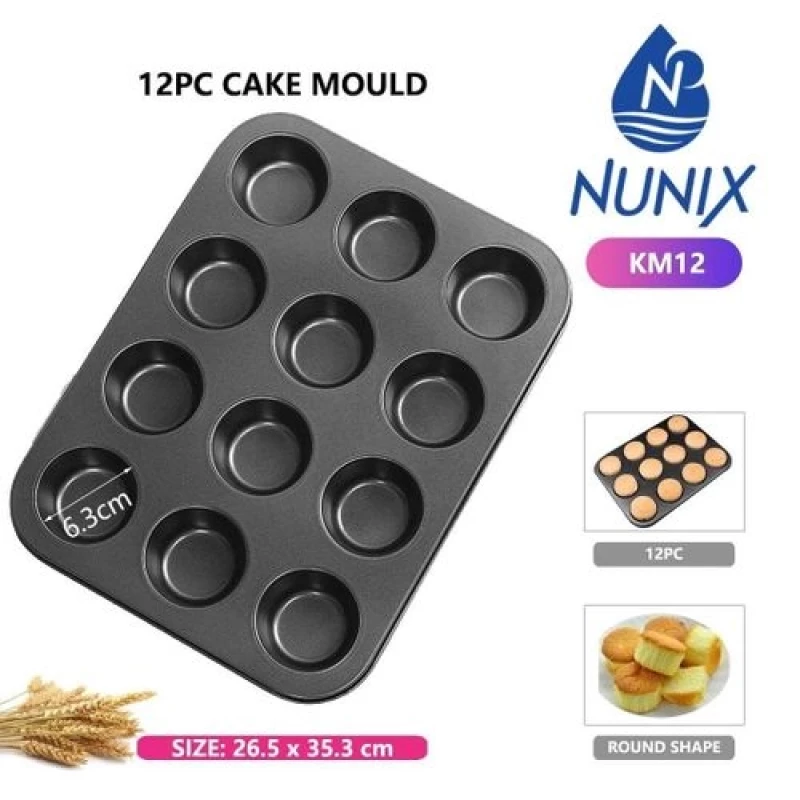 Best Quality Nunix 12pc Baking Tray/  MoQ 60pcs #Wholesale#Bulk#Kenya