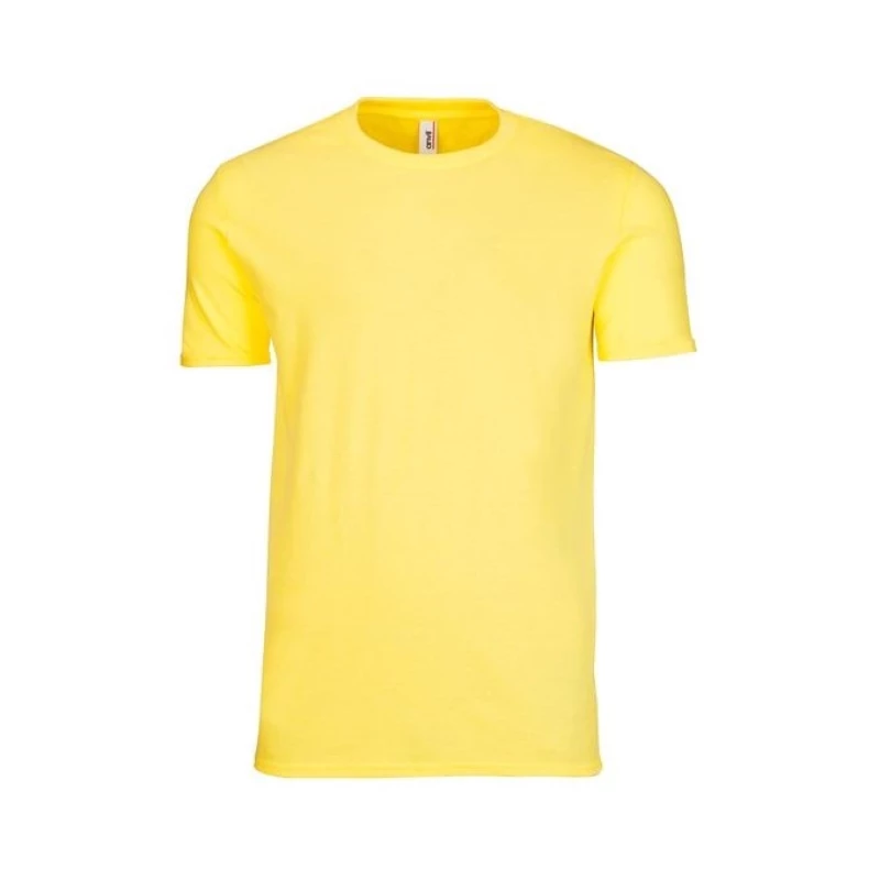Top Quality Mavazi Afrique Plain Cotton T-shirt- Yellow/MoQ 4pcs #Wholesale#Bulk#Kenya