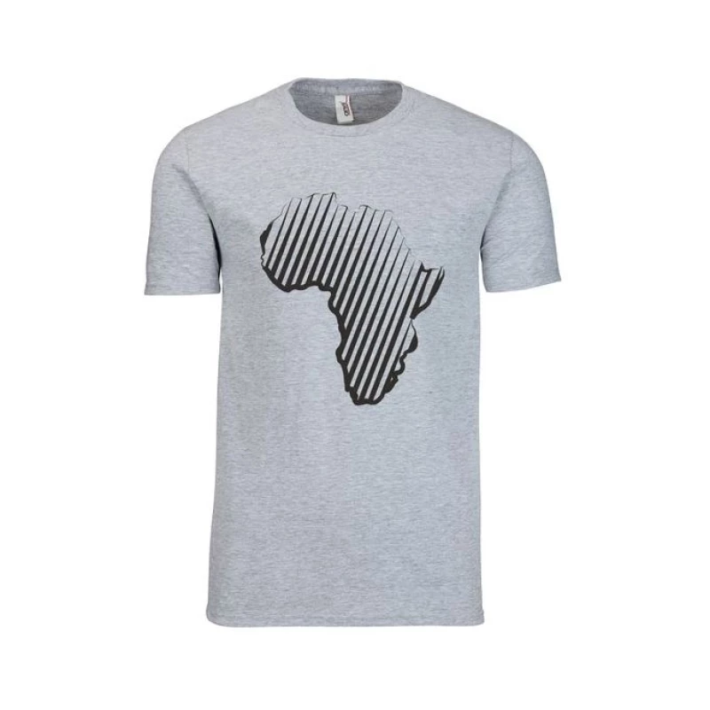 Top Quality Mavazi Afrique Africa Unite T-shirt-Ash grey/MoQ 4pcs #Wholesale#Bulk#Kenya