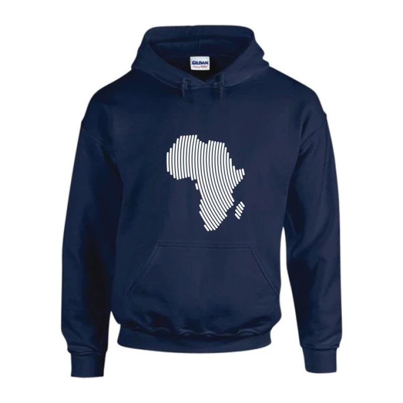Best Quality Mavazi Afrique Africa Fingerprint Hoodie- Navy Blue/ MoQ 4pcs #Wholesale#Bulk#Kenya