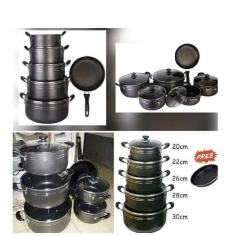 Top Quality 10pcs Dessini Cooking Pots Non Stick Cookware Set/MoQ 3 Sets #Wholesale#Bulk#Kenya