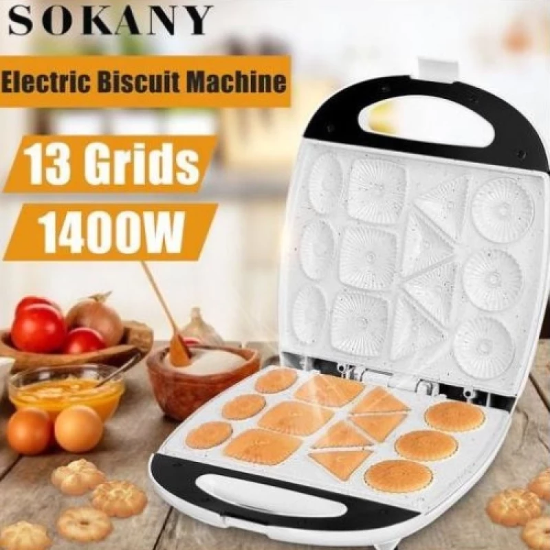 Top Quality Sokany 13 Slot Electronic Non Stick Biscuit/Cookie Maker/MoQ 3 Sets #Wholesale#Bulk#Kenya