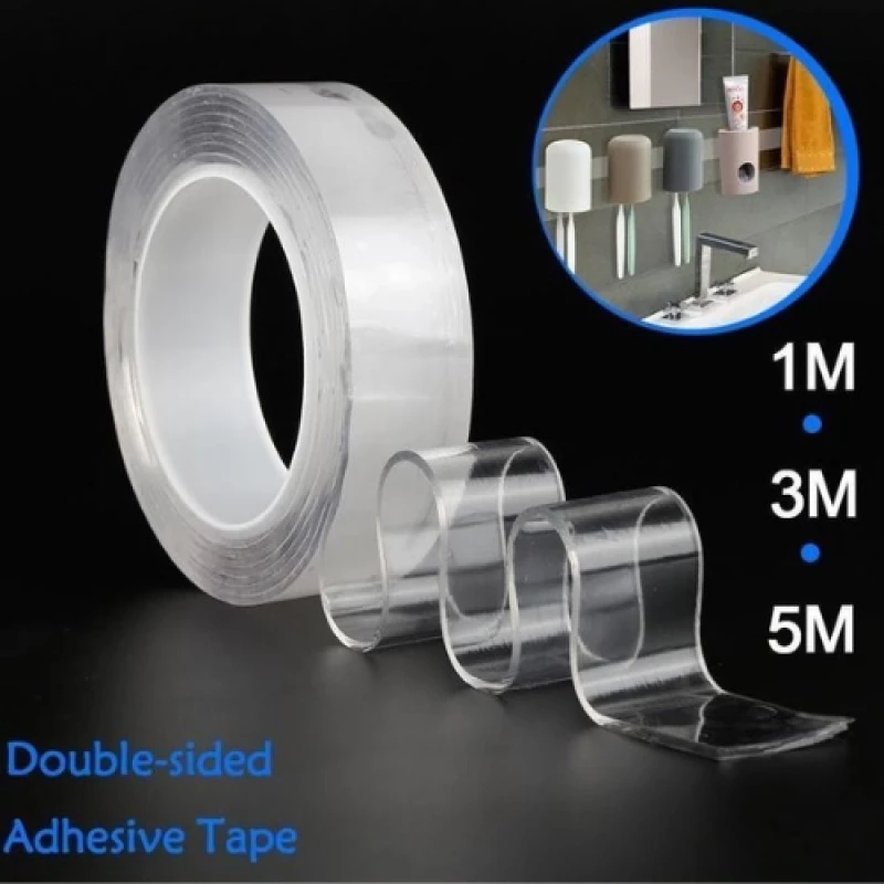 Top Quality  Multipurpose Double Sided Reusable Nano Adhesive Magic Nano Tape, 2cm By 100cm/MoQ 3 Sets #Wholesale#Bulk#Kenya