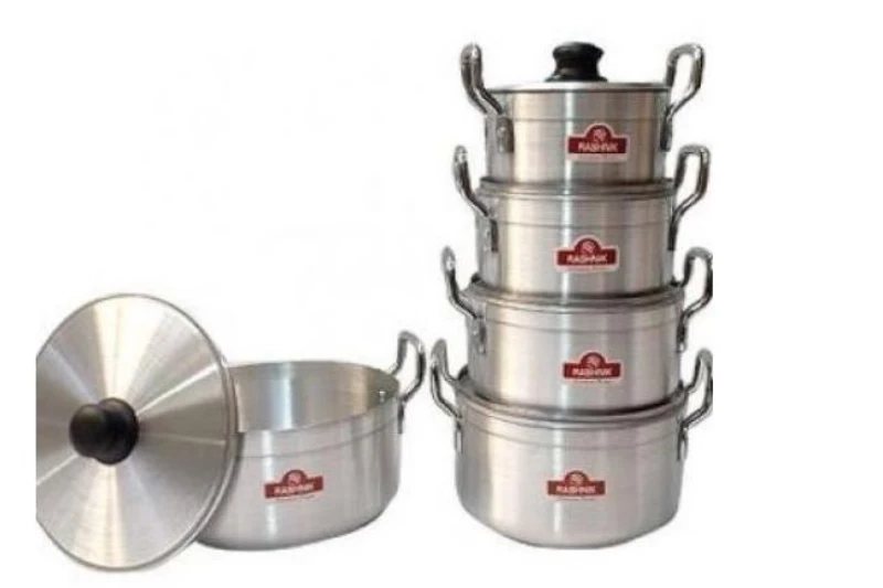 Top Quality Rashnik 5 Piece Stainless Aluminium Cooking Sufuria / Stock Pots Set/MoQ 2 Sets #wholesale#Bulk#Kenya