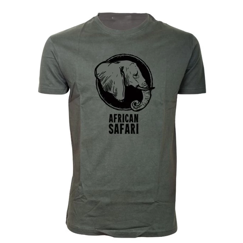Premium Quality Mavazi Afrique African Safari T-shirt (Army Green)- MoQ 4pcs #Wholesale#Bulk#Kenya