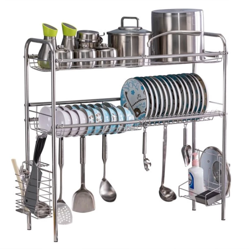 Quality 2 Tier Silver Over The Sink Dish Drainer- MOQ- 1pcs #WholesalePrice #KenyanMarket