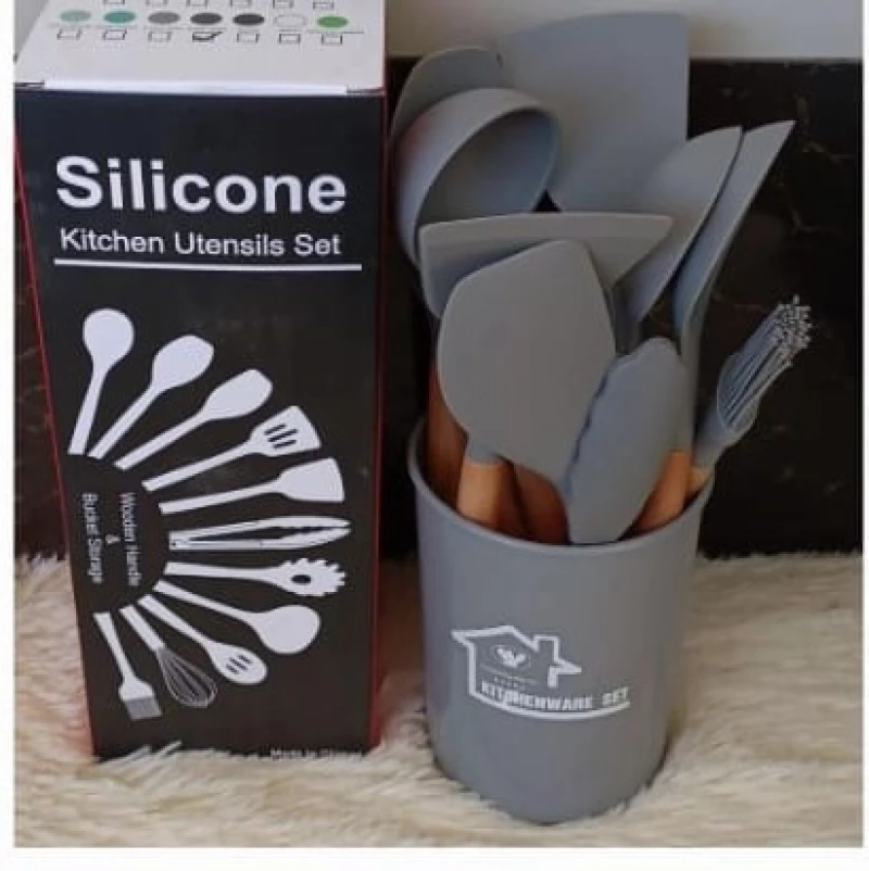 Best Quality Silicon Spoon Set Grey -MoQ 3sets #Wholesale#Bulk#Kenya