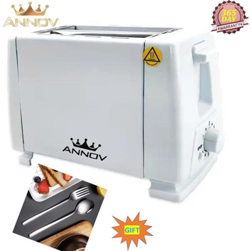 Quality Annov Bread Toaster 2 Slice - 700W - White- MOQ- 2pcs #WholesalePrice #KenyanMarket
