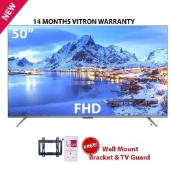 Quality Vitron 5068US,50 Inch BLUETOOTH FRAMELESS 4K UHD Android TV  1.5GBRAM,8GBROM+BRACKET- MOQ - 2pcs #WholesalePrice #KenyanMarket