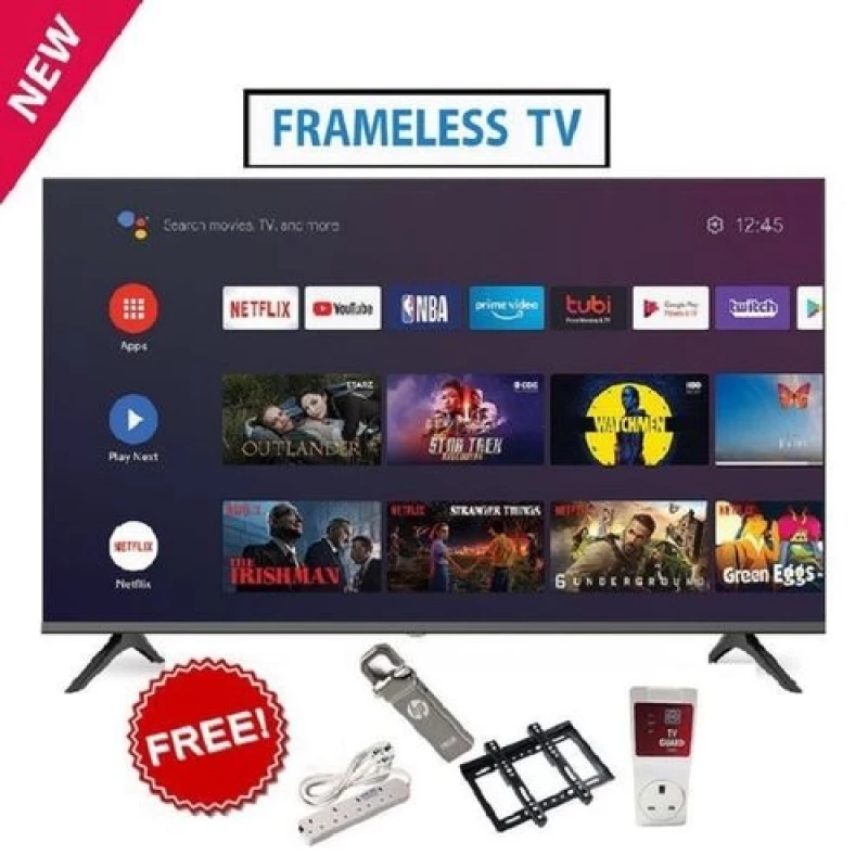 Quality Vision Plus VP8843SF,43"inch,Frameless FHD Smart Android Bluetooth TV AppStore +FREE GIFTS- MOQ- 2pcs #WholesalePrice #KenyanMarket