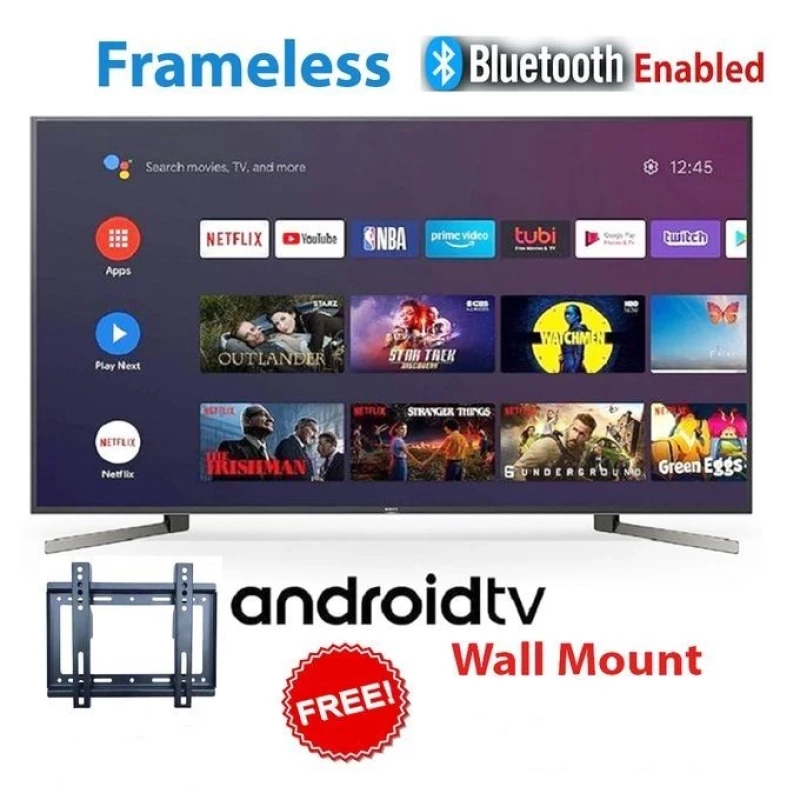 Quality Vision VP8832SF, 32" Frameless HD Smart Android TV Bluetooth+FREE Wall Mount -MOQ 2pcs#Bulk#Wholesale#KenyanMarket