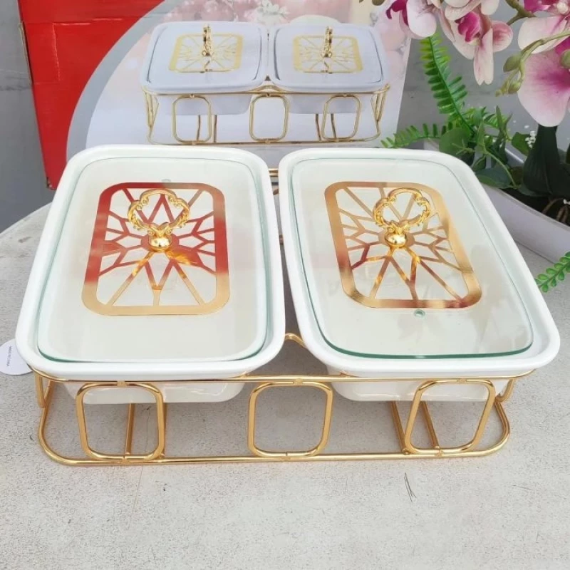 Quality Food Warmers With Gold Stand-MOQ- 2sets #WholesalePrice #KenyanMarket