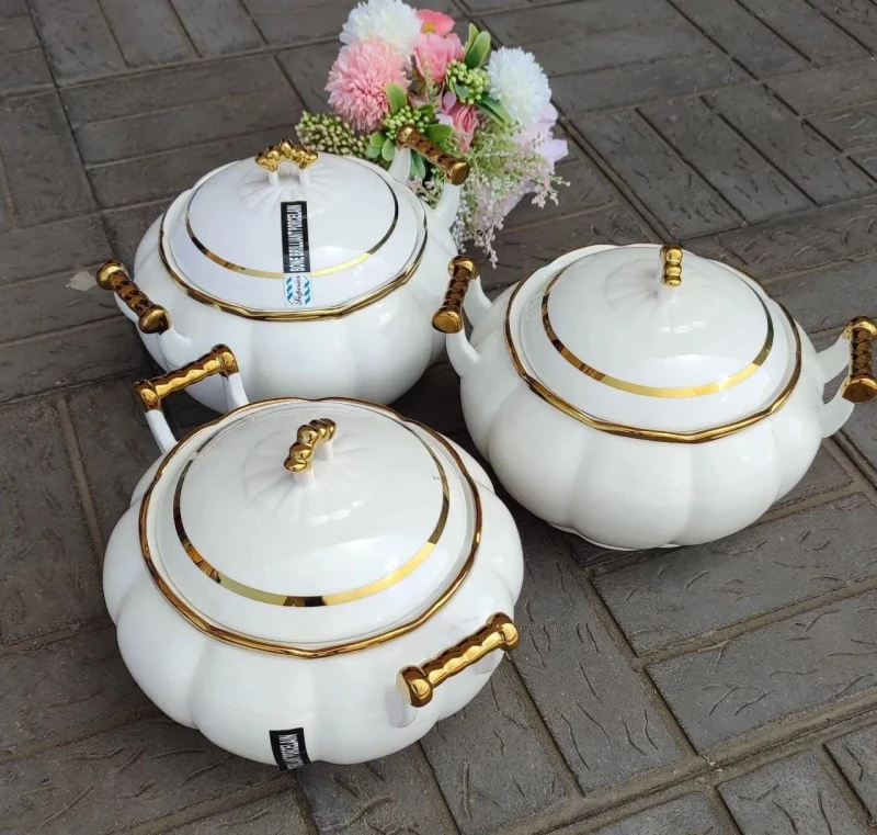 Quality Luxurious Serving Bowl Set-MOQ- 2sets #WholesalePrice #KenyanMarket