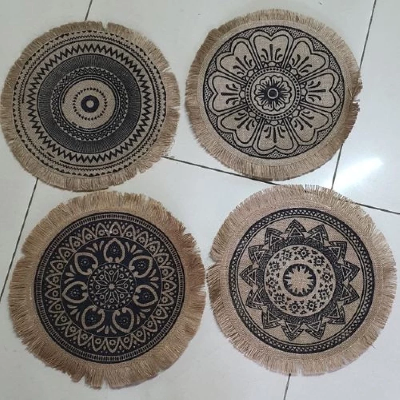 Elegant African Print Heavy Cotton Fabric Table Mats -MOQ 2 Sets#Bulk#Wholesale#Kenya